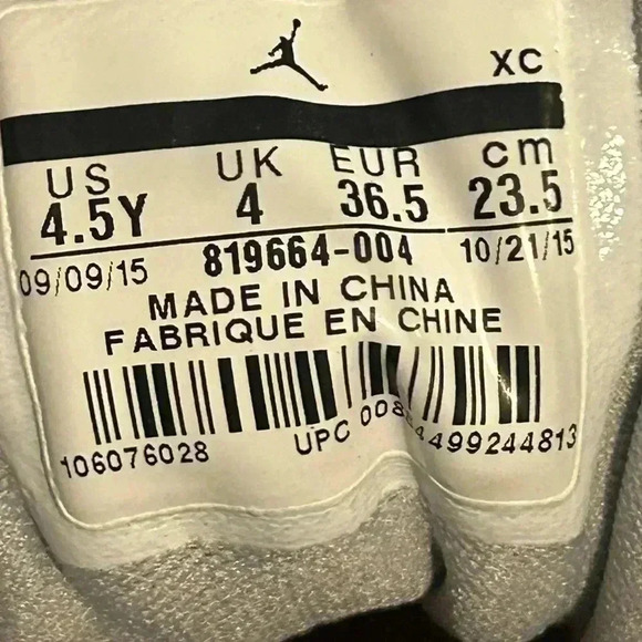 Nike Air Jordan I (1) Retro High Prem All Star 819664-004 Size 4.5Y - Picture 9 of 9